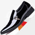 Elegant Men's Dress Shoes - Premium Business Leather Lace-up Brogue Footwear for Formal Events and Weddings